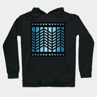 “Dimensional Extension” - V.3 Blue - (Geometric Art) (Dimensions) - Doc Labs Hoodie